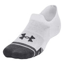 Under Armour Performance Tech No Show Socks (3 Pairs) - White/White/Jet Gray