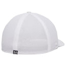 Under Armour Drive Mid Stretch Cap - White/Anthracite
