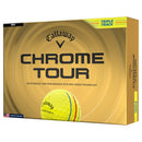 Callaway Chrome Tour Triple Track Golf Balls - Yellow - 12 Pack