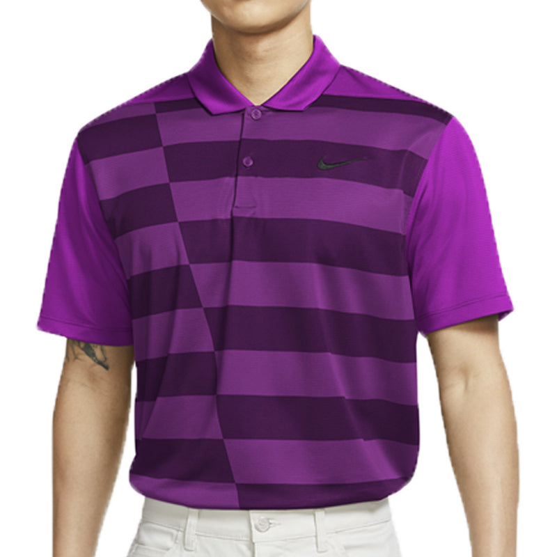 Nike Dri-FIT Graphic Polo Shirt - Vivid Purple/Black