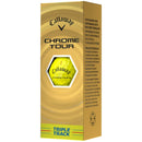 Callaway Chrome Tour Triple Track Golf Balls - Yellow - 12 Pack