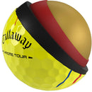 Callaway Chrome Tour Triple Track Golf Balls - Yellow - 12 Pack