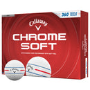 Callaway Chrome Soft 360 Triple Track Golf Balls - White - 12 Pack