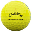 Callaway Chrome Tour Triple Track Golf Balls - Yellow - 12 Pack