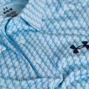 Under Armour Playoff 3.0 Printed Polo Shirt - Opal Blue/Midnight Navy