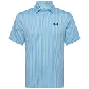 Under Armour Playoff 3.0 Printed Polo Shirt - Opal Blue/Midnight Navy