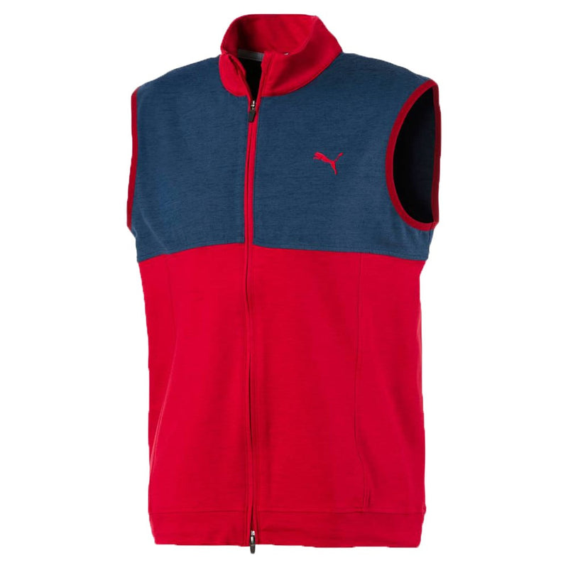 Puma Cloudspun Warm Up Vest - Barbados Cherry/Dark Denim