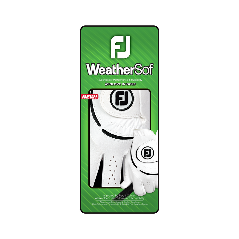 FootJoy WeatherSof Ladies Golf Glove - White/Black