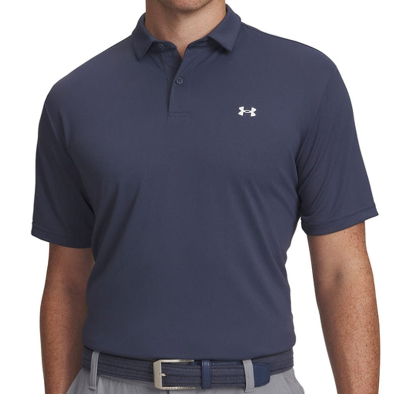 Under Armour T2G Pique Polo Shirt - Downpour Gray/White