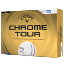 Callaway Chrome Tour Triple Track Golf Balls - White - 12 Pack