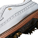 FootJoy Premiere Series Marquis Waterproof Spiked Shoes - White/White/Brown