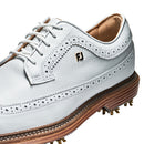 FootJoy Premiere Series Marquis Waterproof Spiked Shoes - White/White/Brown
