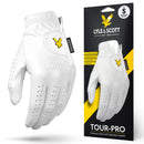 Lyle & Scott Cabretta Leather Glove - White