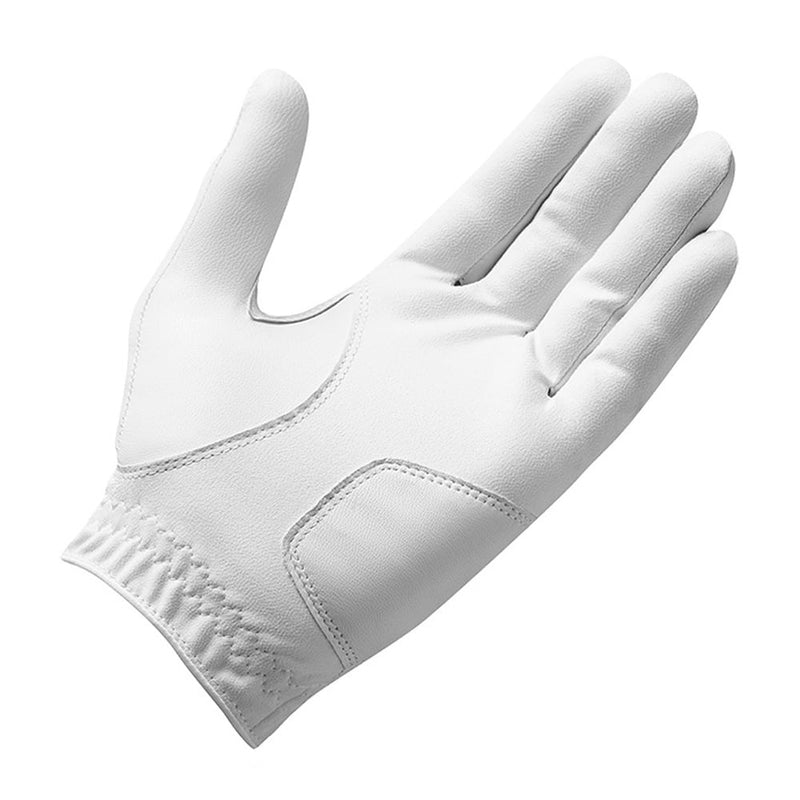 TaylorMade Ladies Stratus Tech Leather Golf Glove - White