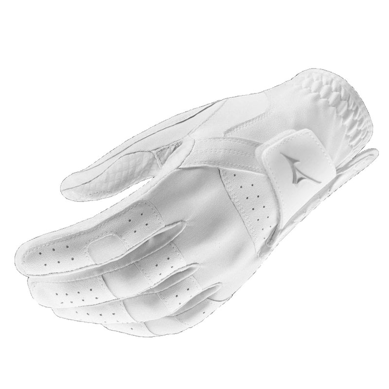 Mizuno Ladies Stretch Golf Gloves - White