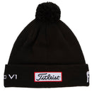 Titleist Tour Pom Pom Beanie - Black/White