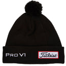 Titleist Tour Pom Pom Beanie - Black/White