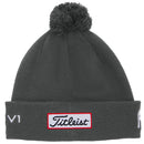 Titleist Tour Pom Pom Beanie - Charcoal/White
