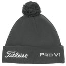 Titleist Tour Pom Pom Beanie - Charcoal/White