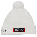 Titleist Tour Pom Pom Beanie - White/Black