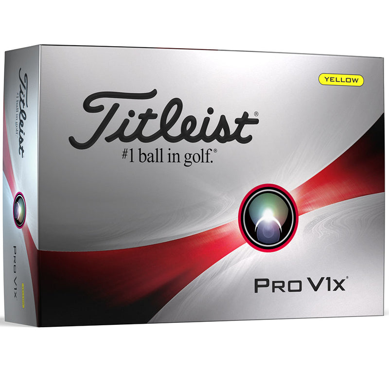 Titleist Pro V1x Golf Balls - Yellow - 12 Pack