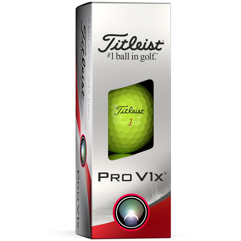 Titleist Pro V1x Golf Balls - Yellow - 12 Pack