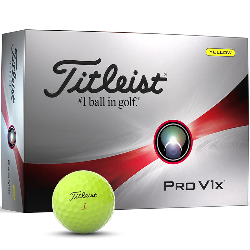 Titleist Pro V1x Golf Balls - Yellow - 12 Pack