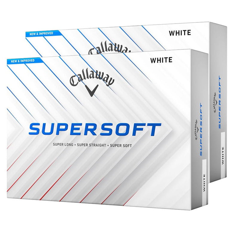 Callaway Supersoft Golf Balls - White - Double Dozen