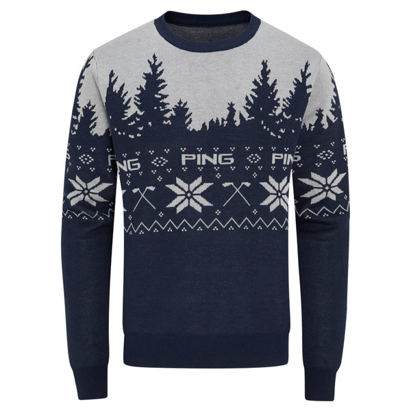 Ping Christmas Jumper - Oxford Blue/Pearl Grey