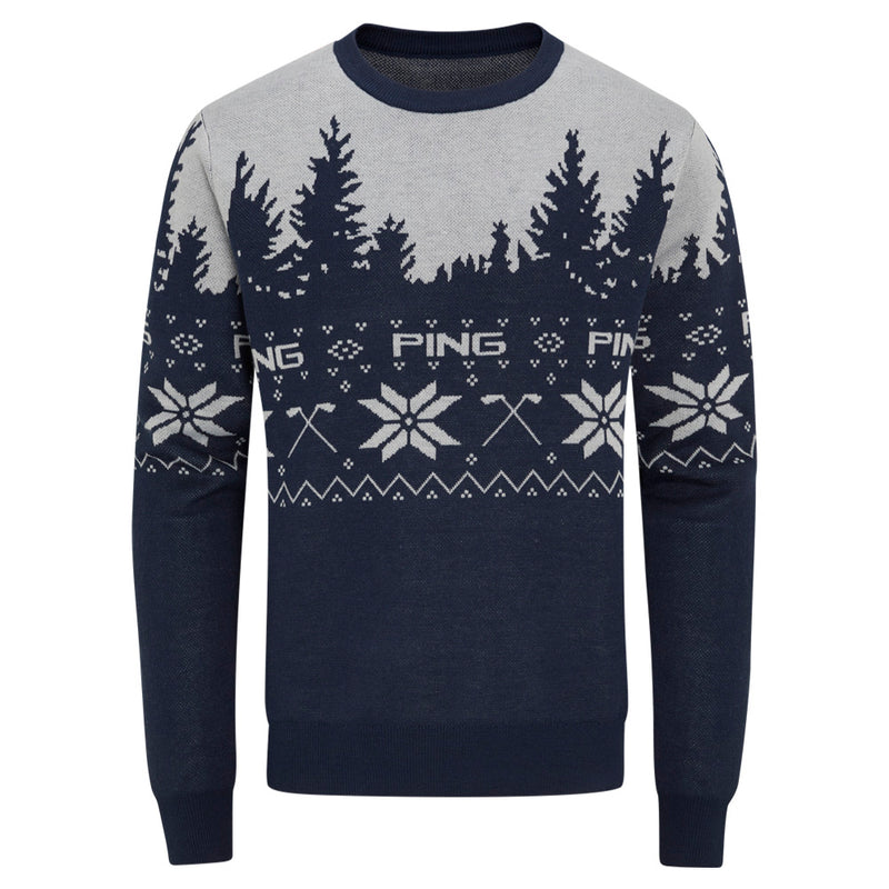 Ping Christmas Jumper - Oxford Blue/Pearl Grey