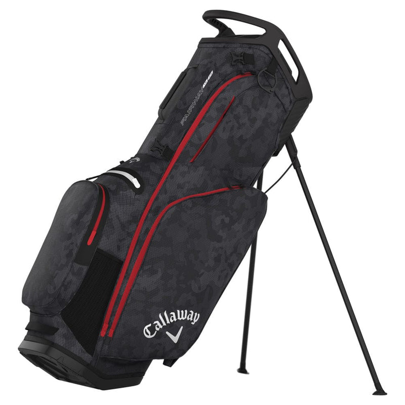 Callaway Fairway 14 HD Waterproof Stand Bag - Graphite/Desert Camo/Red