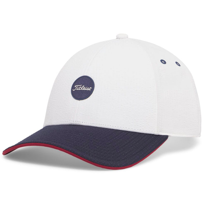 Titleist Montauk Seersucker Cap - White/Navy