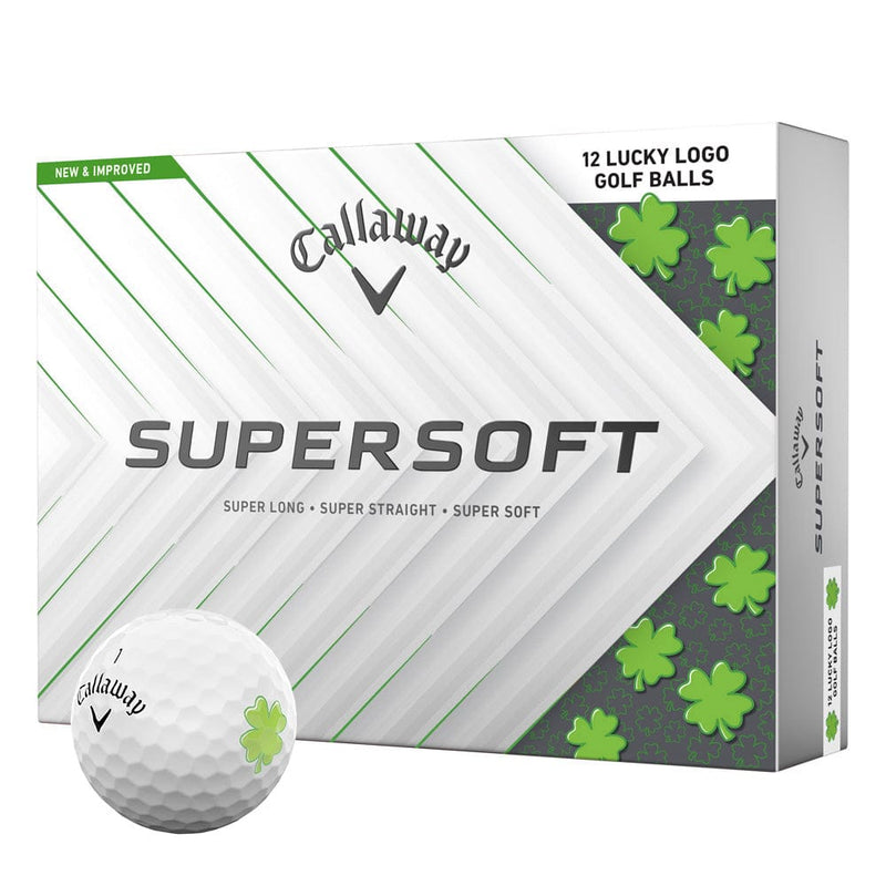 Callaway Supersoft Lucky Golf Balls - White - 12 Pack