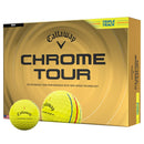 Callaway Chrome Tour Triple Track Golf Balls - Yellow - 12 Pack