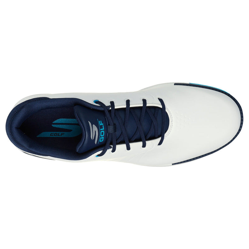 Skechers Go Golf Tempo GF Spikeless Shoes - White/Navy/Blue