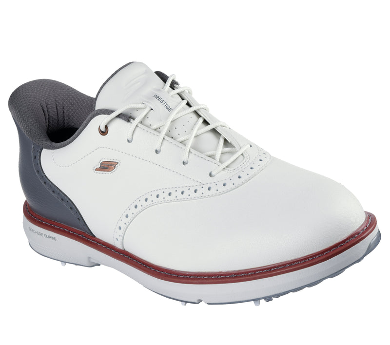 Skechers Go Golf Prestige Spiked Shoes - Natural/Grey