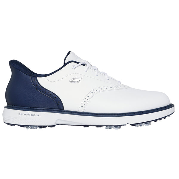 Skechers Go Golf Prestige Spiked Shoes - White/Navy