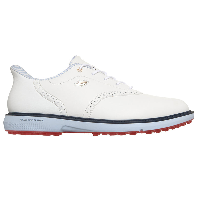 Skechers Go Golf Prestige Spikeless Shoes - White/Navy/Red