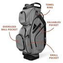 Sunday Golf Big Rig Cart Bag - Heather Grey