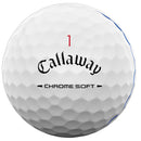 Callaway Chrome Soft Triple Track Golf Balls - White - 12 Pack