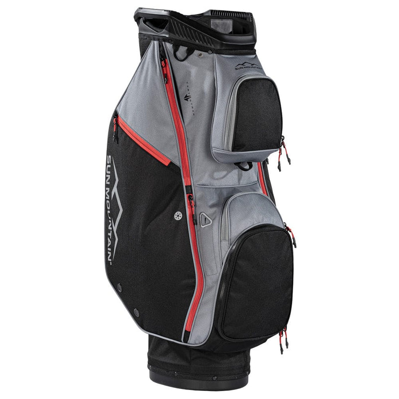 Sun Mountain Forerunner Cart Bag - Black/Nickel/Red