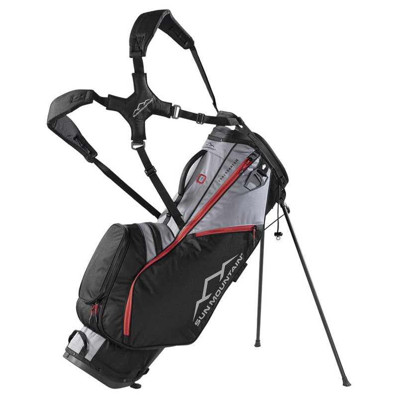 Sun Mountain Forerunner Stand Bag - Black/Nickel/Red