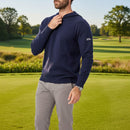 Oscar Jacobson Kennedy Lightweight Knitted Hoodie - Navy