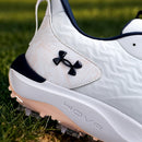 Under Armour Drive Pro Clone Limited Edition Waterproof Spiked Shoes - White/White/Midnight Navy