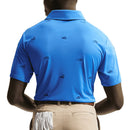 Nike Par 5 Dri-Fit Shoe Embroidered Polo Shirt - Pacific Blue/College Navy