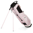 Sunday Golf El Camino Stand Bag - Pink & White Checker