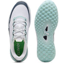 Puma IGNITE Elevate X Spikeless Waterproof Shoes - White/Deep Navy/Modern Mint