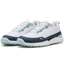 Puma IGNITE Elevate X Spikeless Waterproof Shoes - White/Deep Navy/Modern Mint