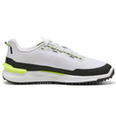 Puma IGNITE Elevate X Spikeless Waterproof Shoes - White/Black/Safety Yellow