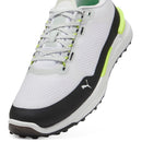 Puma IGNITE Elevate X Spikeless Waterproof Shoes - White/Black/Safety Yellow